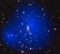 Galaxy cluster ZwCl  with dark matter map 
