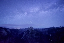 Galaxy over Half Dome  Yosemite National Park CA 