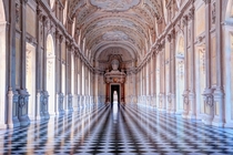 Galleria Grande The Great Gallery at the Palace of Venaria in Turin Italy