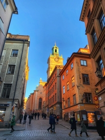 Gamla Stan the Old Town is one of the largest and best preserved medieval city centers in Europe and one of the foremost attractions in Stockholm This is where Stockholm was founded in  