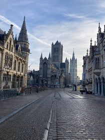 Gent on a Sunday  am What a beautiful city