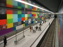 Georg-Brauchle-Ring subway station Munich Germany    