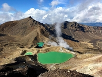 Geothermal lakes in New Zealand  x