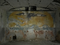 German painting inside a WW bunker I visited last weekend in the woods of France zoom for more details