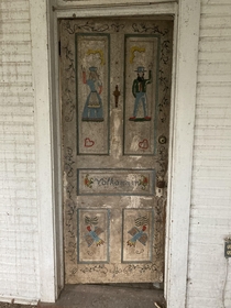 German themed door on early s house