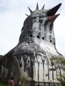 Giant Abandoned Indonesian Church Shaped Like A Chicken  Photo by Alek Kurniawan