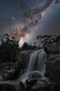 Gibraltar Falls under the Southern Milky Way  minutes south of Canberra Australia 