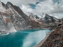 Glacial lagunas deep in the Peruvian Andes 