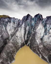 Glacier end at Solheimjkull Iceland   IG glacionaut