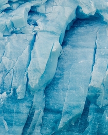 Glacier in Argentina taken on a super zoom lens 