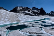 Glacier Lake in Switzerland 