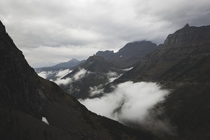 Gloomy days in Glacier National Park 