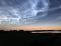 Glowing sky in Denmark 