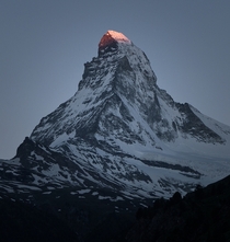Glowing Summit of the Matterhorn 
