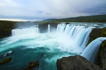 Goafoss - Waterfall of the Gods Easy stop off the Ring Road in Iceland 
