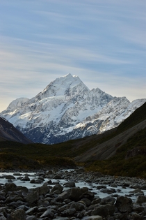 Gorgeous light on Mt Cook in New Zealand 