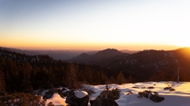 Gorgeous sunset at Sequoia National Park CA last weekend x 