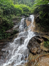 Got off my scooter in Chiang Mai Thailand to take this photo of the Huai Rap Sadet Waterfall 