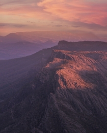 Grampians national park during sunset Australia 