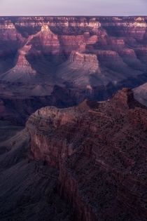 Grand Canyon after sunset 