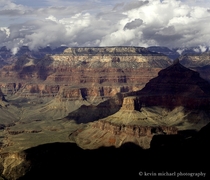 Grand Canyon On A Cloudy Day 
