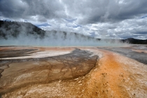 Grand Prismatic Spring in Yellowstone National Park - Wyoming USA 