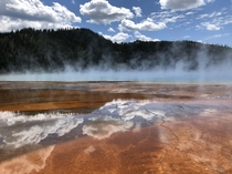 Grand Prismatic Spring Yellowstone National Park Wyoming USA 