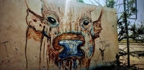 Great art on an abandoned building in New Mexico