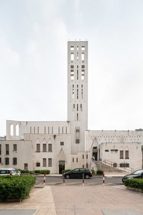 Great Mother of God Co-cathedral designed by Gio Ponti and built in  Photo by Filippo Poli