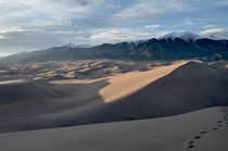Great Sand Dunes National Park CO at sunset 