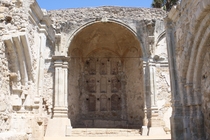 Great Stone Church Mission San Juan Capistrano destroyed by earthquake 