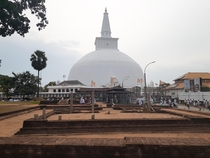 Great Stupa of Anuradhapura Constructed in  BC to enshrine relics of the Buddha