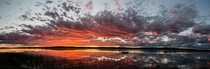 Green Lake British Columbia Summer sunset panorama 