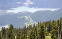 Greenlake in Whistler shot from Blackcomb when I used to live there  compressed