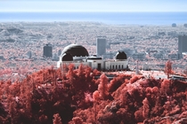 Griffith Observatorys view to the sea - Los Angeles CA 
