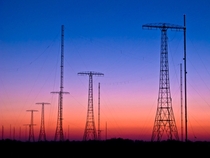Grimeton Longwave VLF Transmitter at sunset 