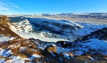 Gullfoss Waterfall Iceland Re-upload with people cropped out 