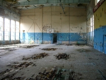 Gym of an abandoned russian airfield in Germany