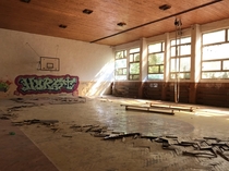 Gym of an abandoned soviet era school