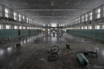 Gymnasium Inside an Abandoned Orphanage 