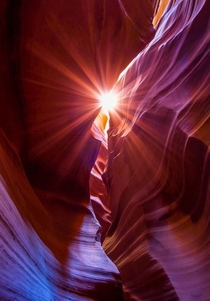 Had  people around me when taking this photo This place is a madhouse Antelope Canyon AZ 