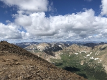 Had to fight anxiety to achieve this view Mt Elbert Colorado 