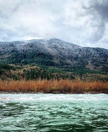 Had to pause to snap this photo while salmon fishing - Chilliwack River BC Canada 