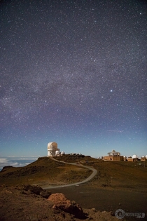 Haleakal Observatory atop its  ft summit - Maui Hawaii 