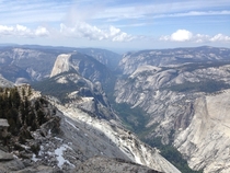 Half Dome and Tenaya Canyon viewed from Clouds Rest - Yosemite CA 