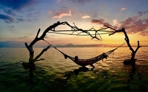 Hammocks are made for sunsets- Gili Islands 