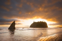 Happy th of July - Natures fireworks over the sea-stacks of Ruby Beach WA 