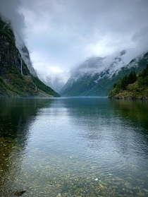 Have been on holiday in my own country this year This is Nryfjorden in Norway looks almost like an old oil painting OC 