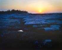 Hazy Sunrise on Mount Desert Island Maine - Shot on film 