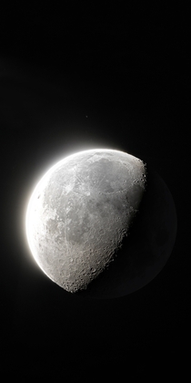 HDR moon I composed of several of my sharpest processed moon images so far 